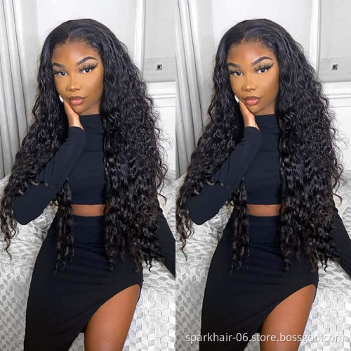 Glueless Front Lace Frontal Wig Wholesale Virgin 100% Cheap Long Brazilian Hd Natural Human Hair Lace Closure Wig